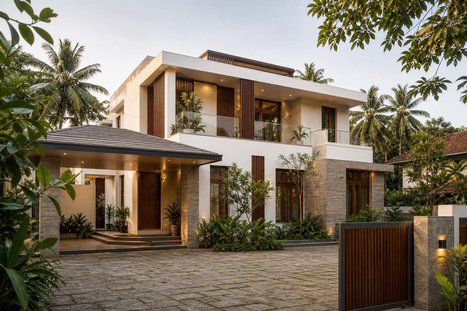 Residential villa construction
